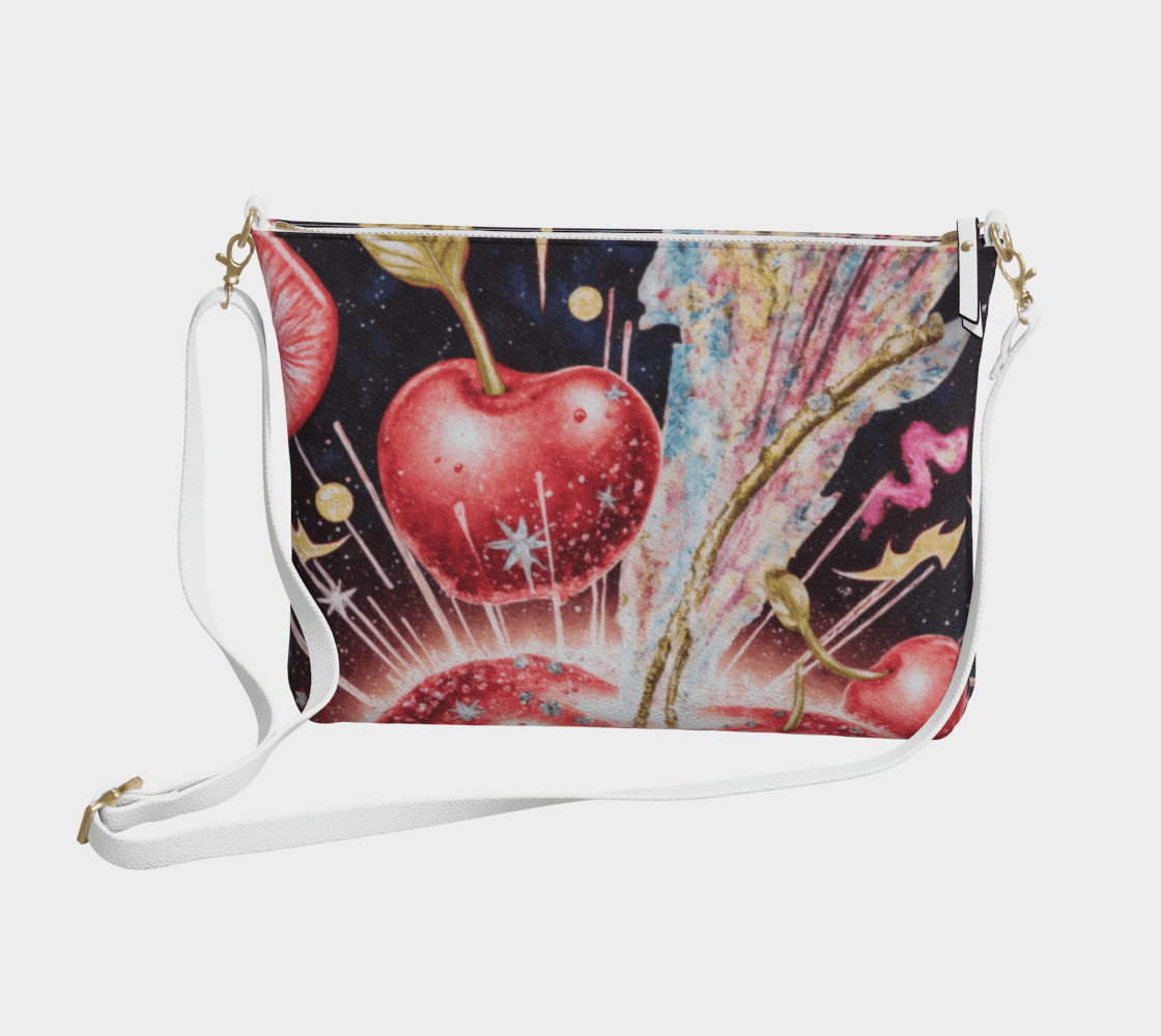 CHERRY BOMB by Riffhaus -Crossbody Purse - Vegan (Kesha Period Riff)