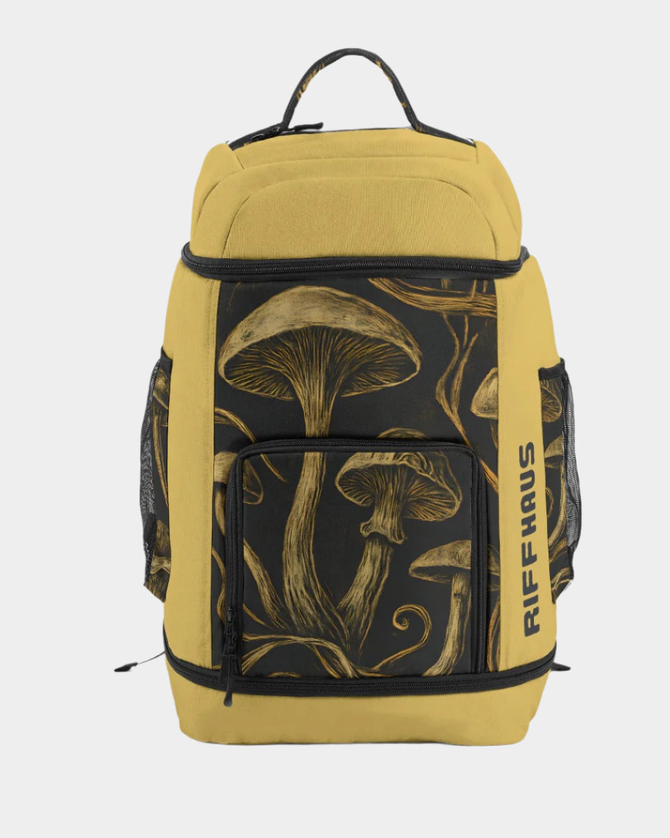 FORGING - Large Backpack with Mushroom Print - Sofia Isella Riff
