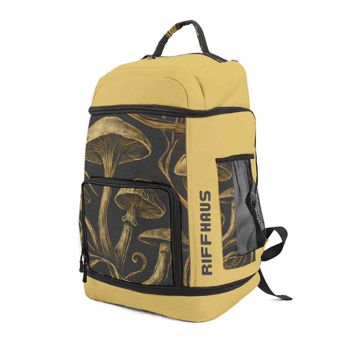 FORGING - Large Backpack with Mushroom Print - Sofia Isella Riff