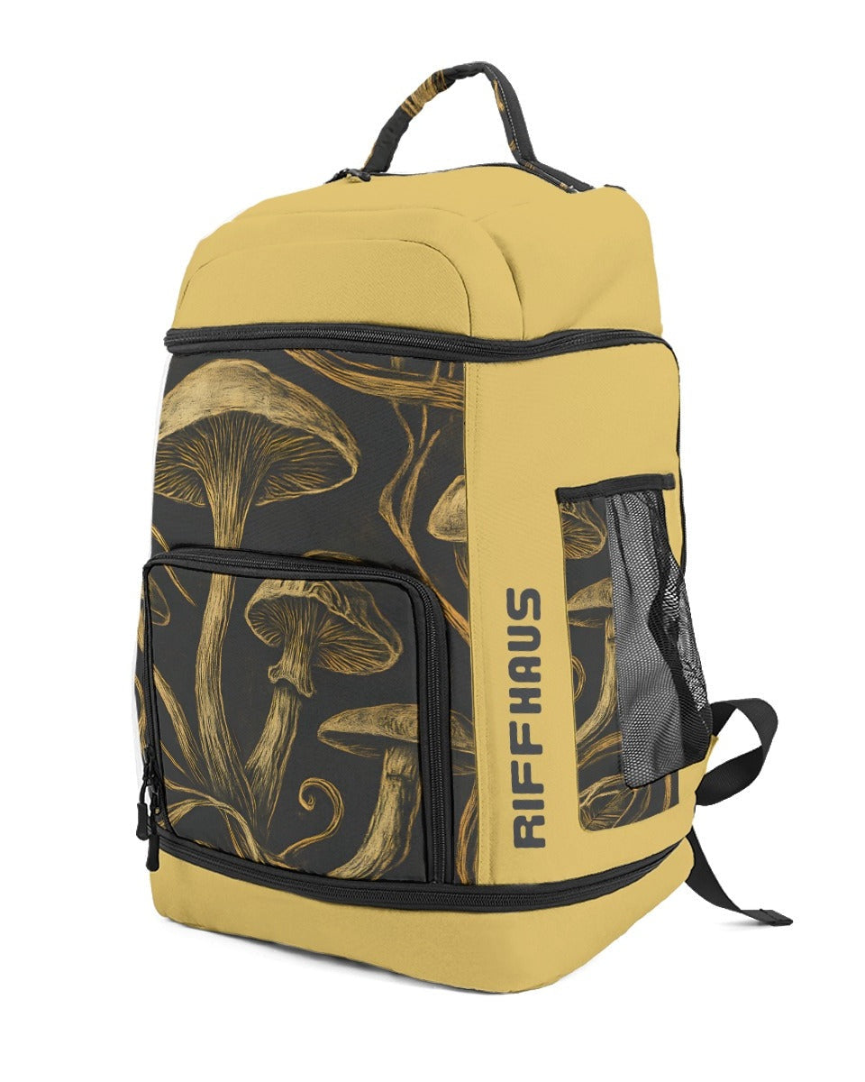 FORGING - Large Backpack with Mushroom Print - Sofia Isella Riff