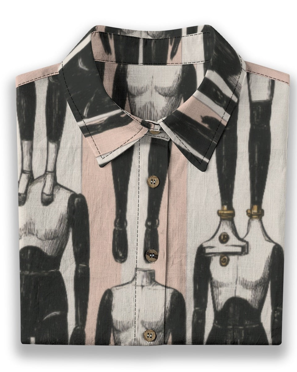 SCREWED by Riffhaus - Women's Cotton Shirt - Sofia Isella Riff