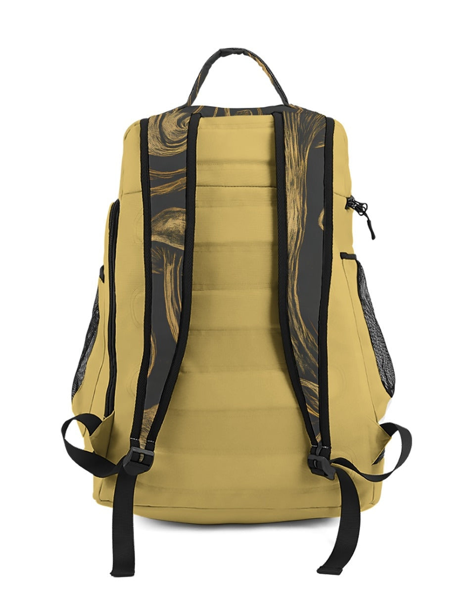 FORGING - Large Backpack with Mushroom Print - Sofia Isella Riff