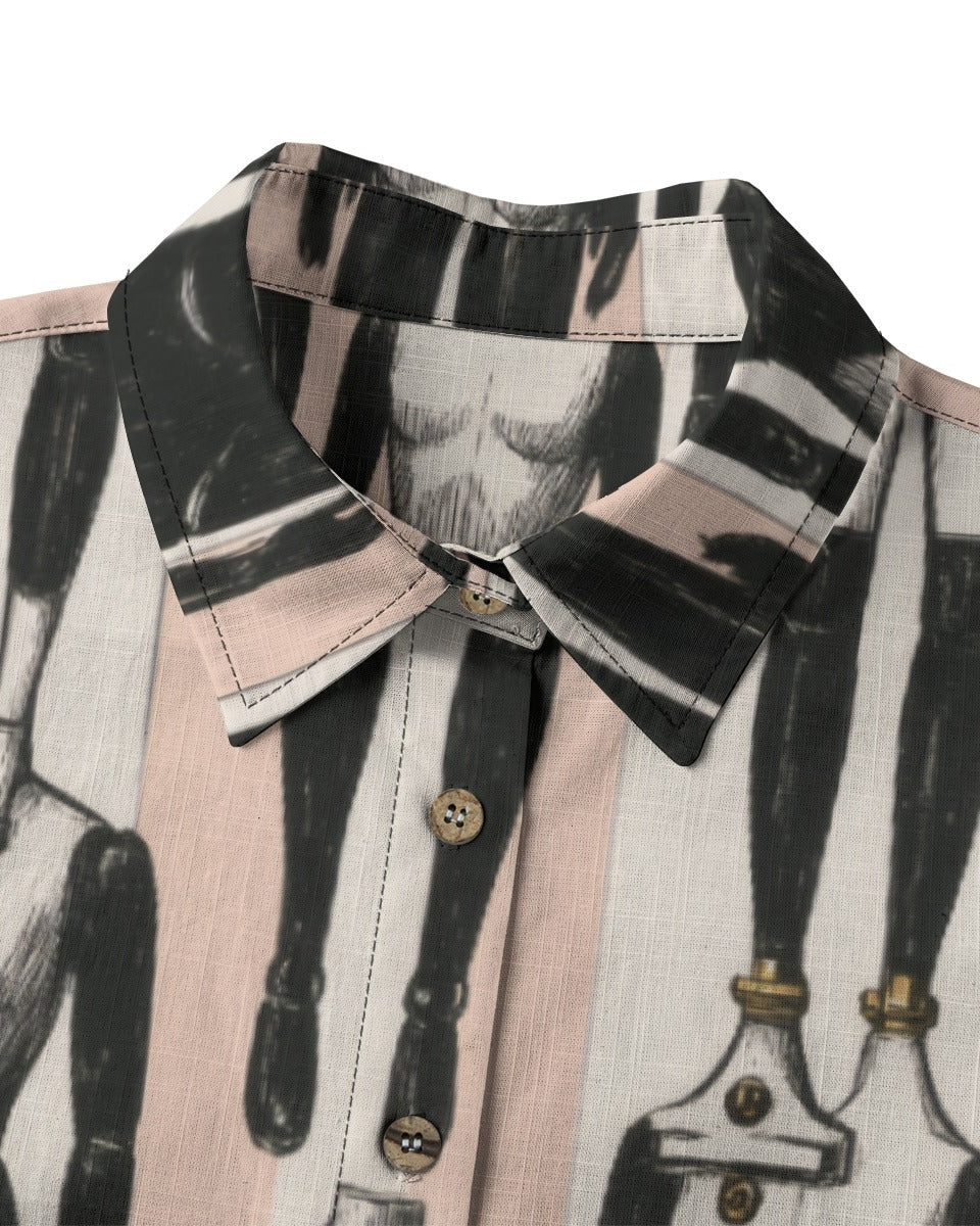 SCREWED by Riffhaus - Women's Cotton Shirt - Sofia Isella Riff