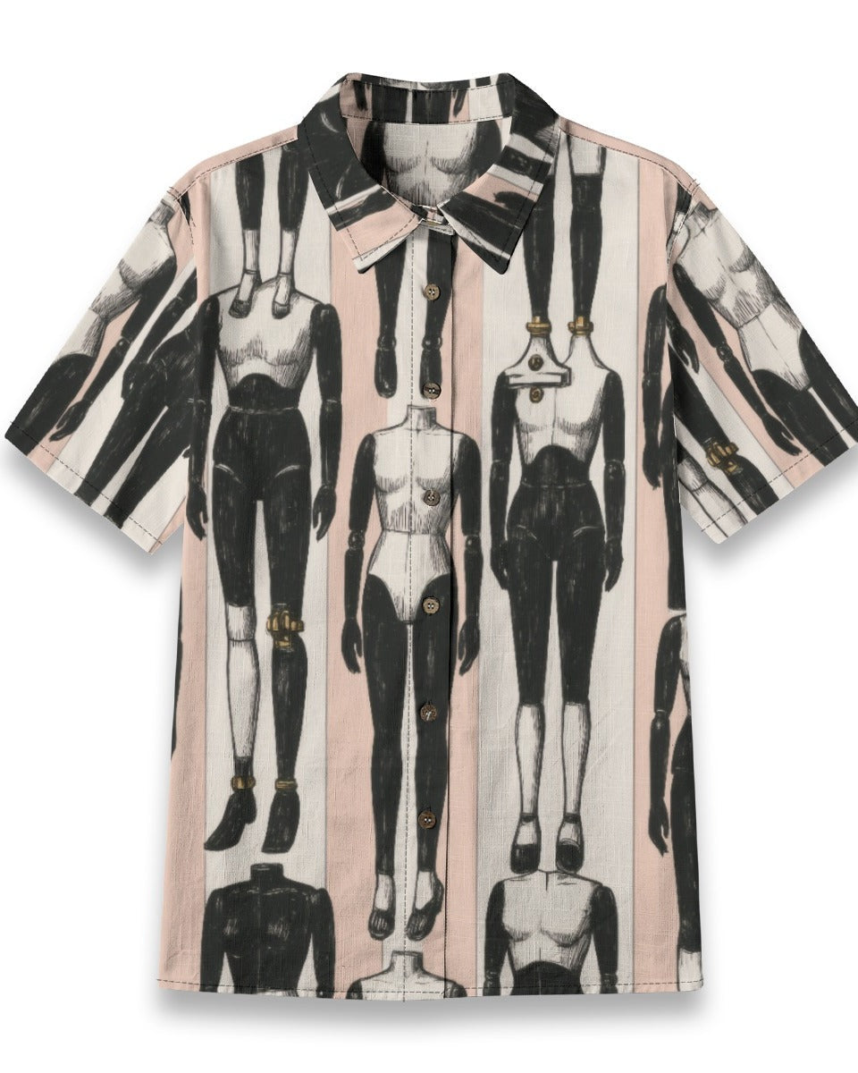 SCREWED by Riffhaus - Women's Cotton Shirt - Sofia Isella Riff