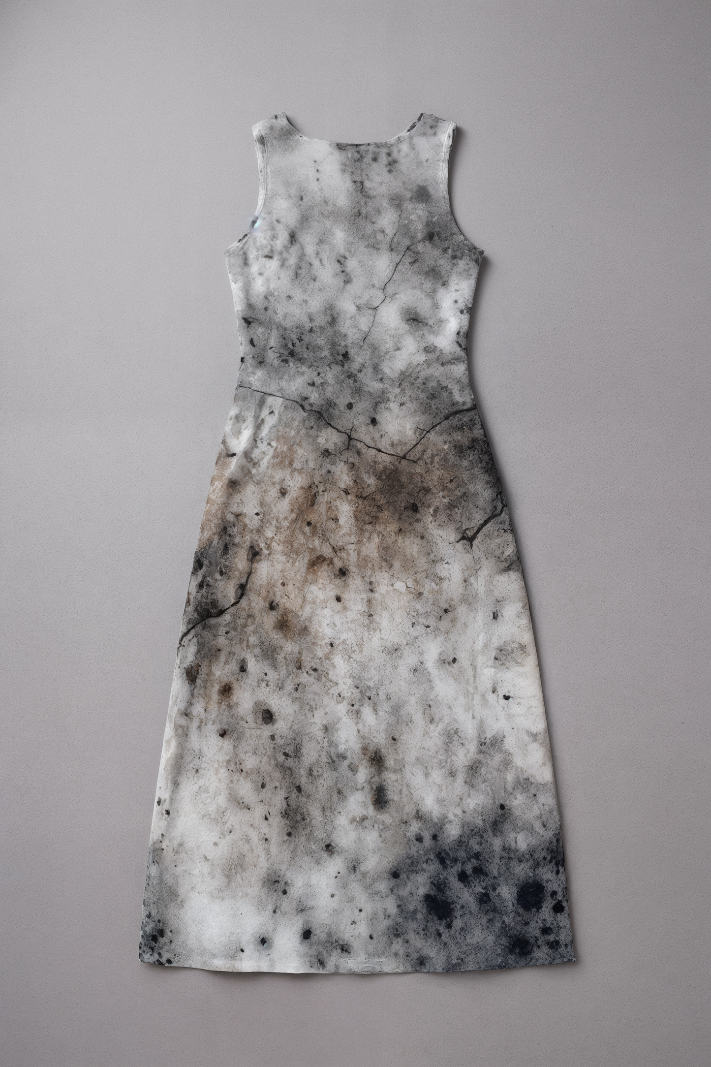 POSTHUMOUS BLOOM by Riffhaus - Long Jersey Sleeveless Dress - Sofia Isella Riff