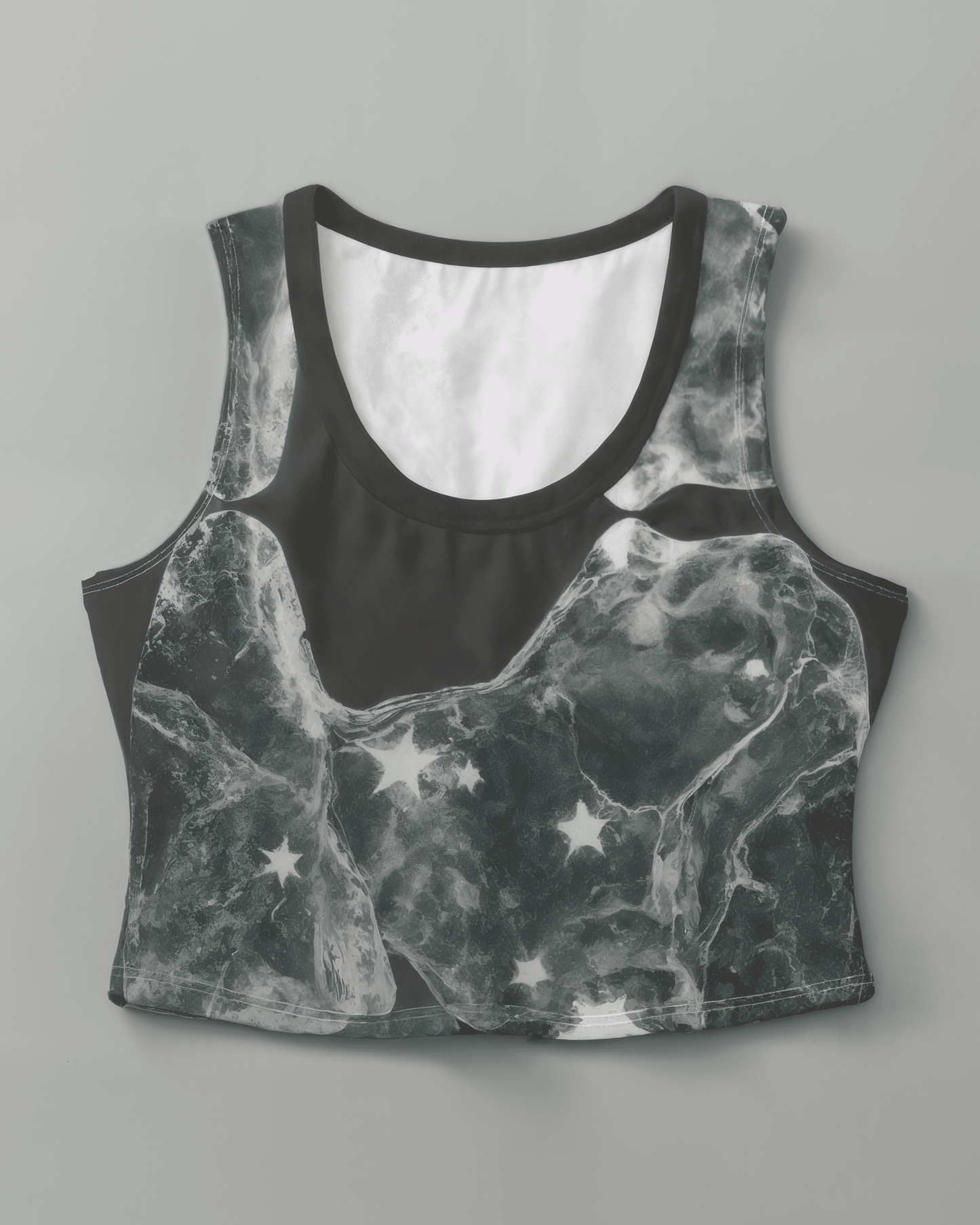 LAST STAR by Riffhaus - High-Stretch Short Women's Tank Top - Aurora Frozen Riff