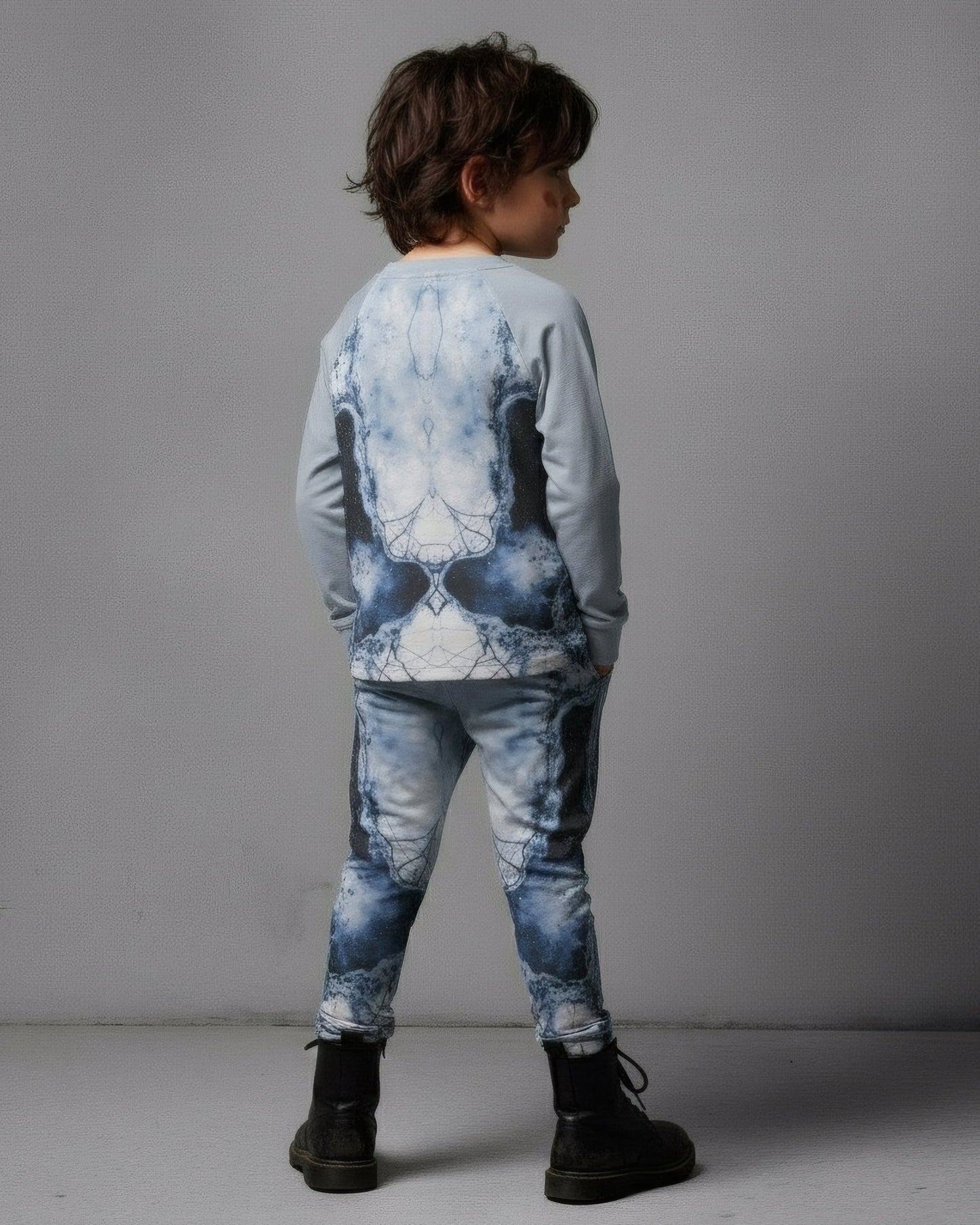 FROSTBITE by Riffhaus - Kid's Raglan Sleeve Pajamas With Wide Ankles - Aurora Frozen Riff