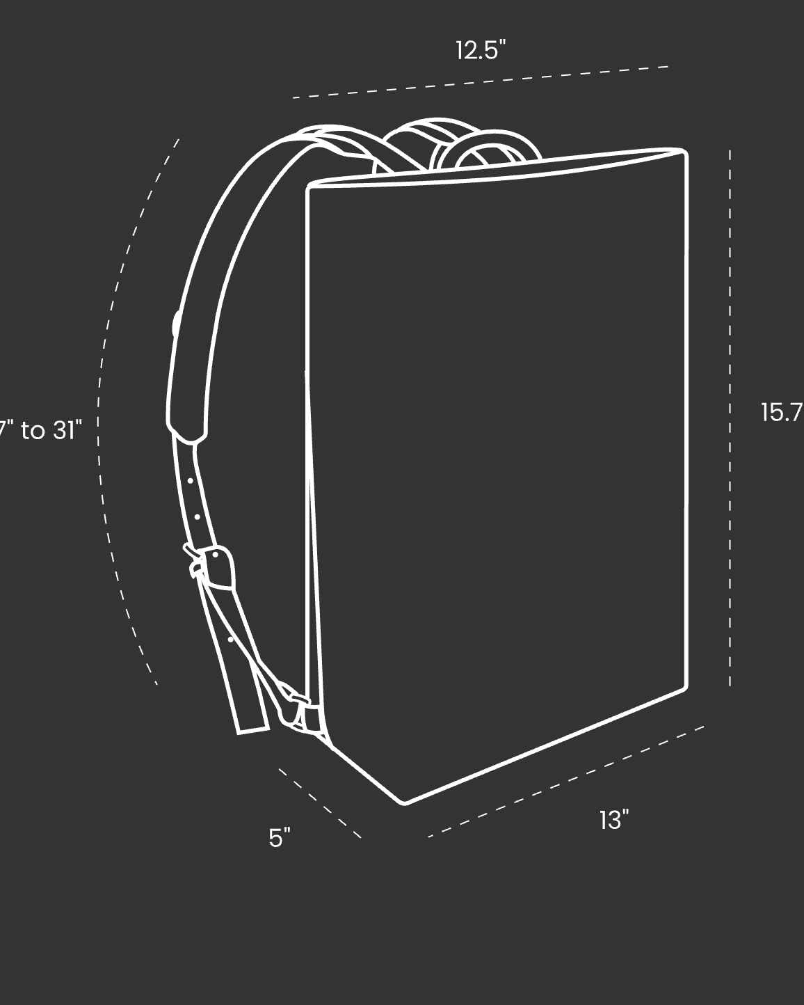 LAST TREES by Riffhaus - Vegan Leather Backpack - Aurora Frozen Riff