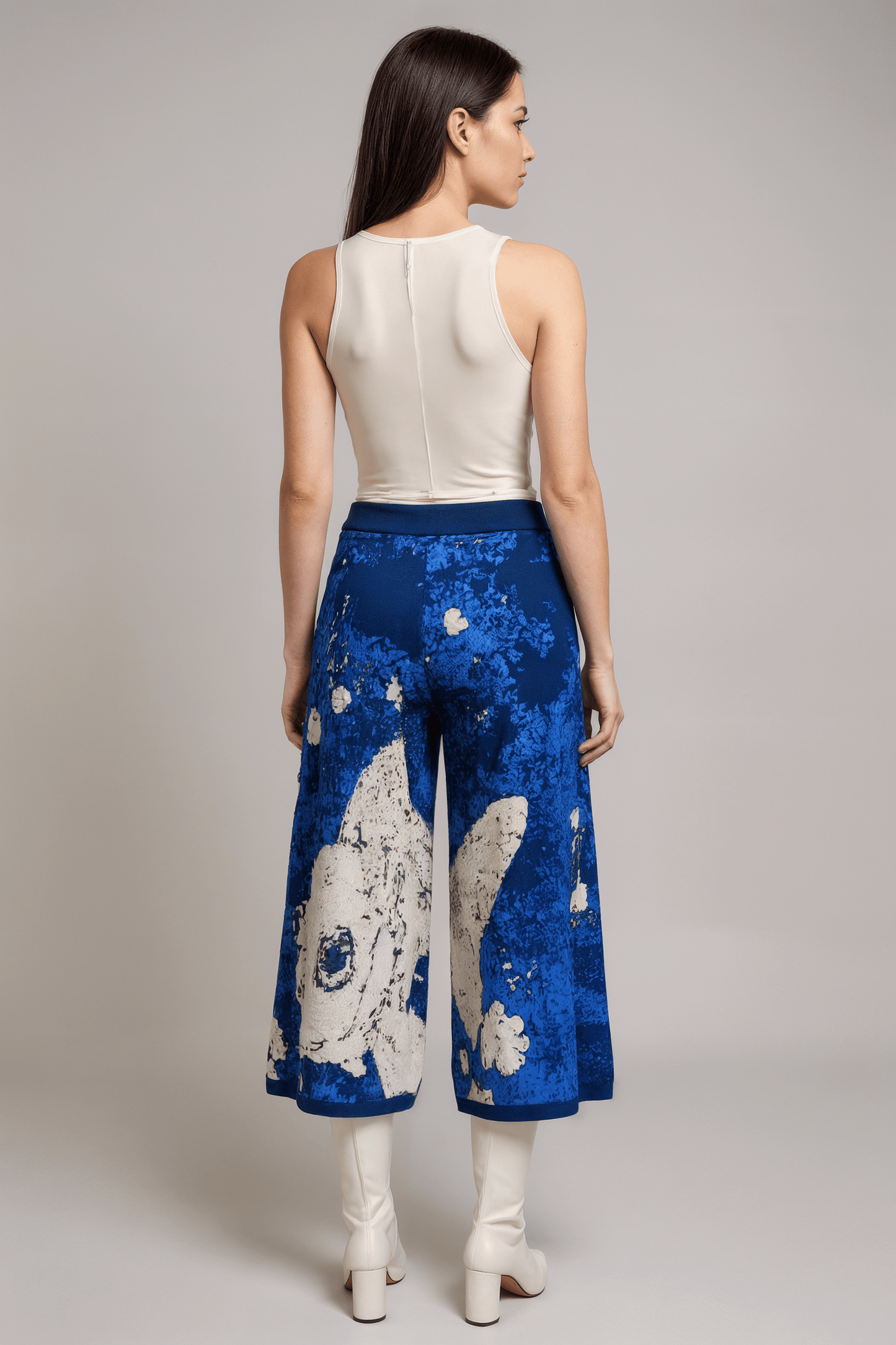KNITTED FISH by Riffhaus - Women's Culottes - Knitted Fish Statement Design Japanese Breakfast Melancholy Riff