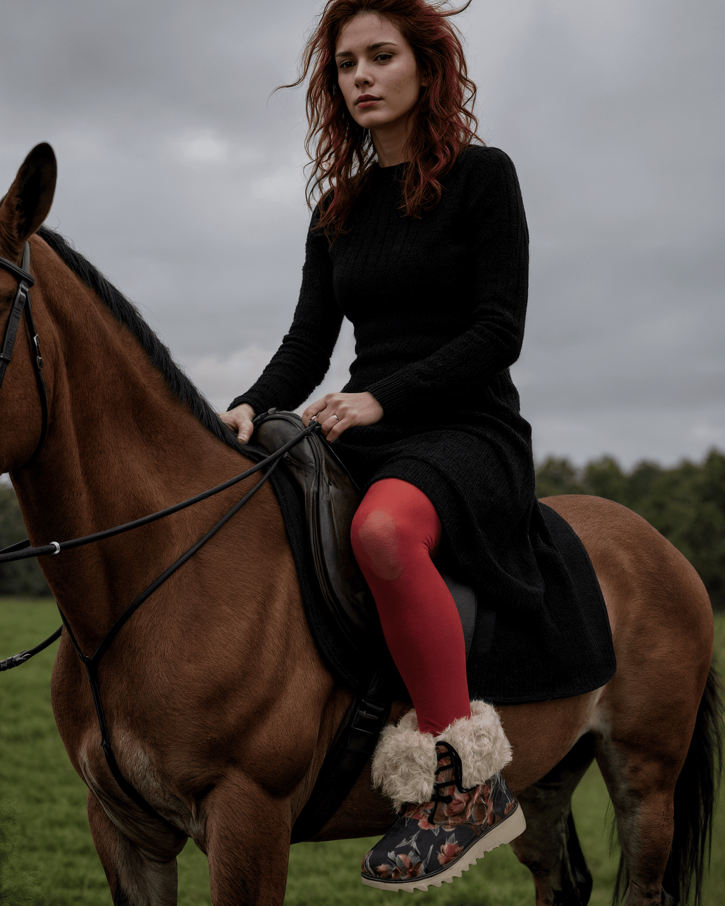 BLOOM by Riffhaus - Women's Plush Boots - Florence + The Machine Riff