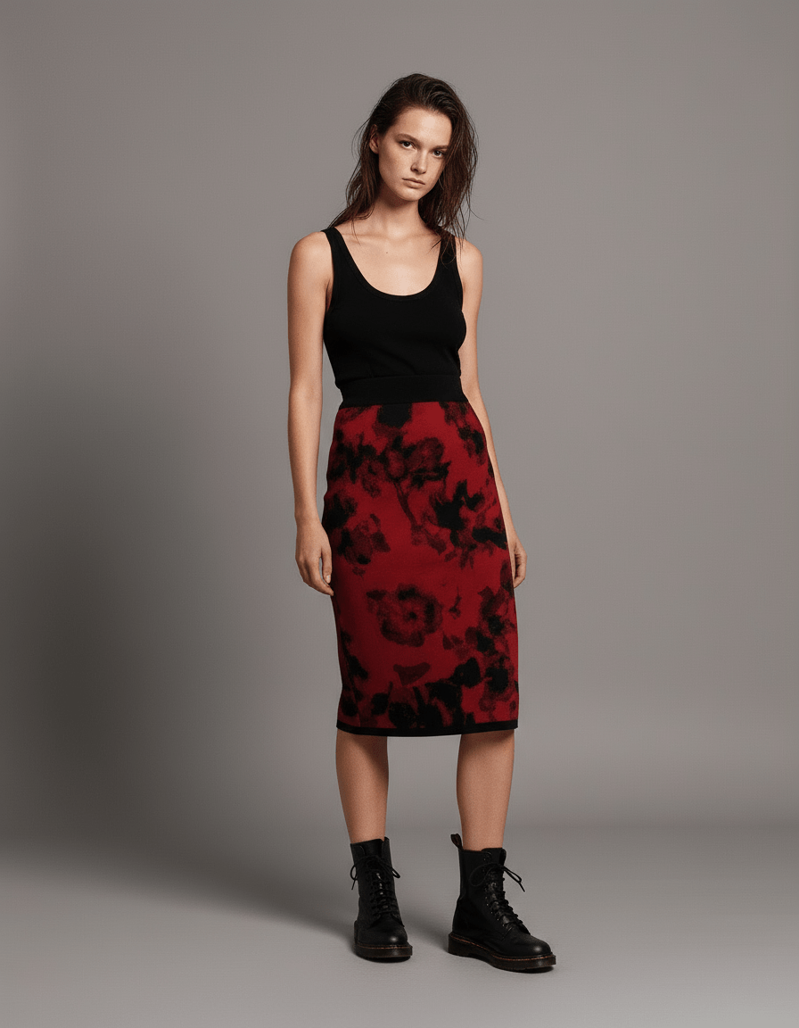 WAIL by Riffhaus - Women's Knit Pencil Skirt - Florence + The Machine Riff