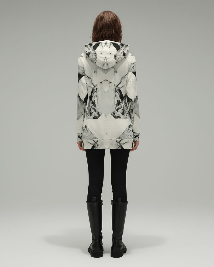 WOLVES by Riffhaus - Hoodie Jacket w/ Fleece Lining + Asymmetric Zipper  #FROZEN