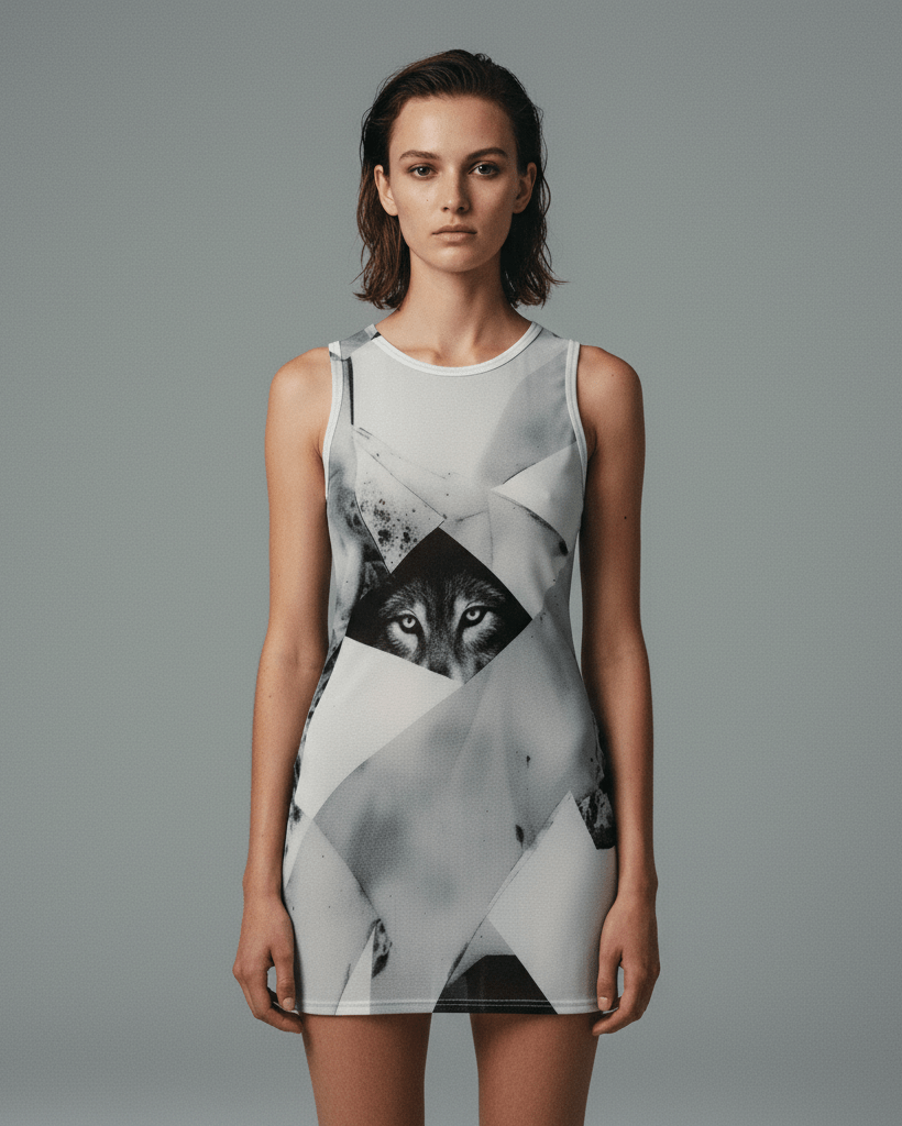 WOLVES by Riffhaus - Sheer Mesh Bodycon Dress #FROZEN
