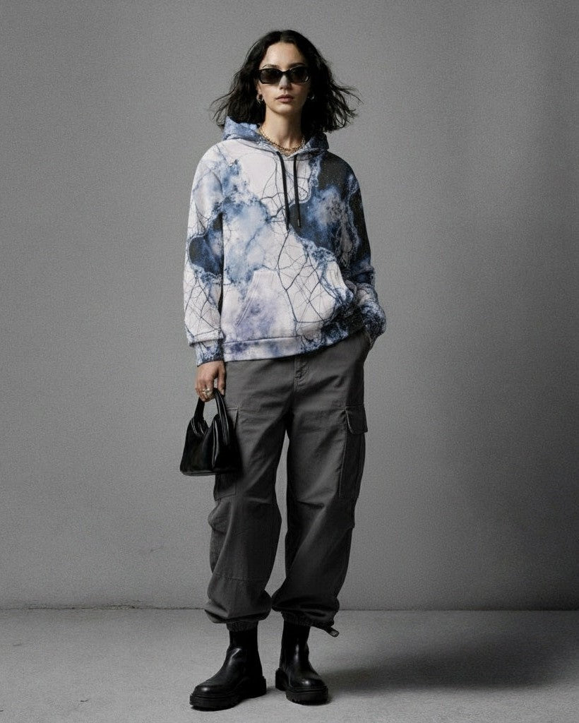 FROSTBITE by Riffhaus - Unisex Hoodie Men's Sizing - Aurora Frozen Riff