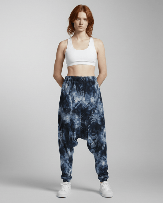 CRYSTAL by Riffhaus - Unisex Loose Pants - Aurora Frozen Riff