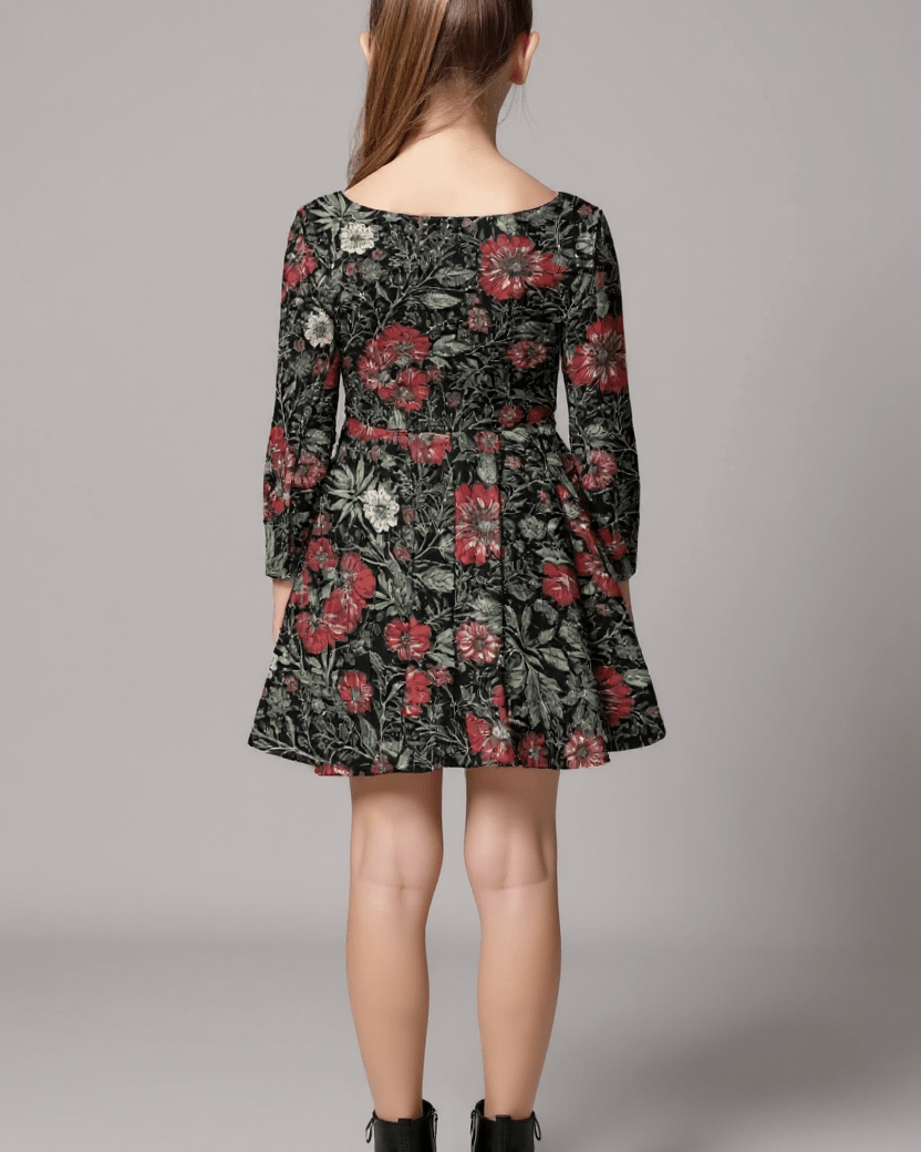 BOUQUET by Riffhaus - Kid's Long Sleeve Dress - Florence + The Machine Riff