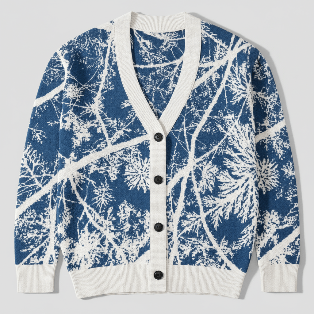 FROST LINES by Riffhaus - Knitted cardigan - Aurora Frozen Riff