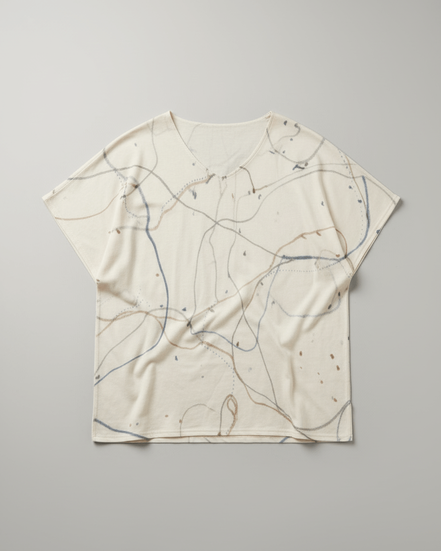 JUNGLE - Women's Bat Sleeves Blouse Map - Riff on Emma Louise