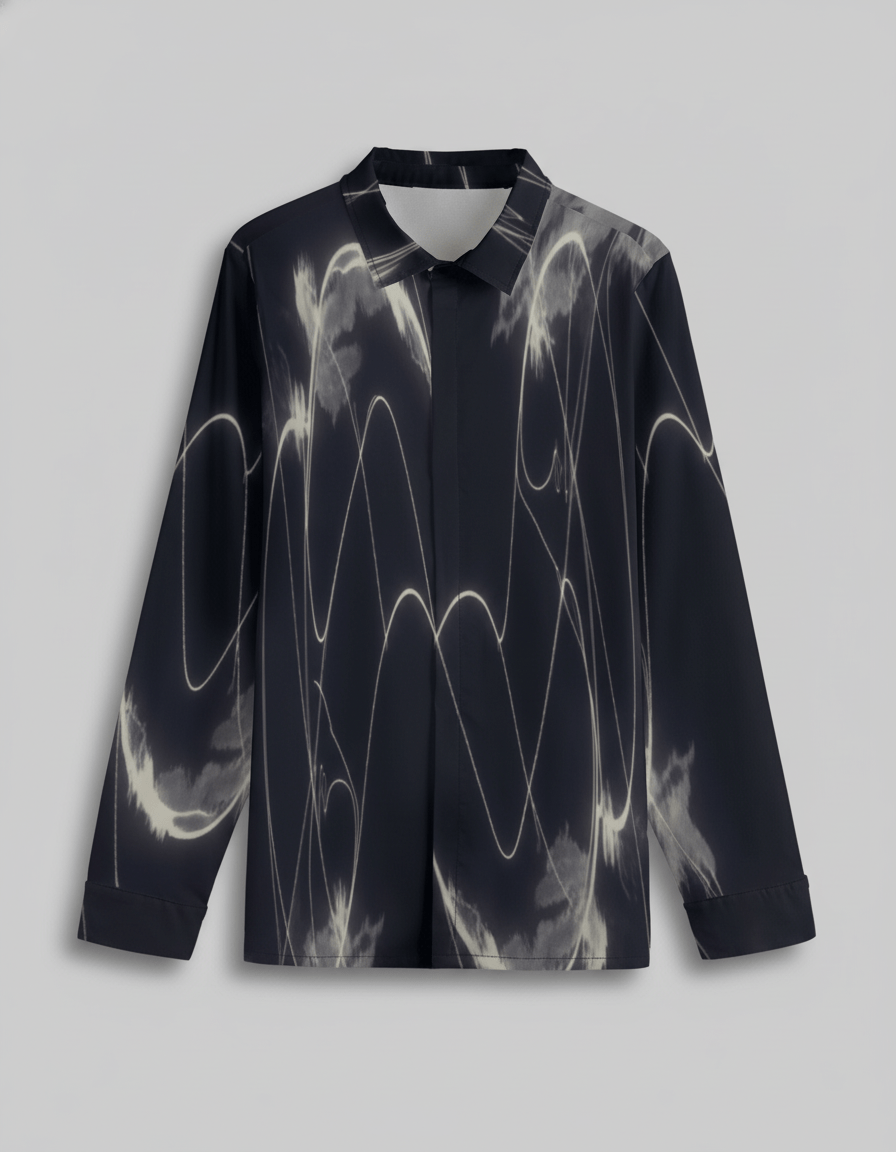 HIT ME by Rifffhaus - Men's Lapel Collar Shirt With Concealed Placket |115GSM Cotton poplin