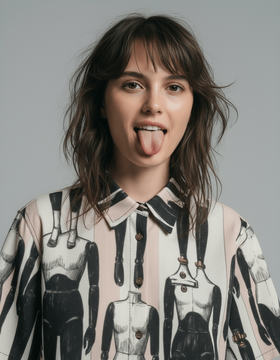 DOLL PEOPLE by Riffhaus - Women's Cotton Shirt #DOLLPEOPLE