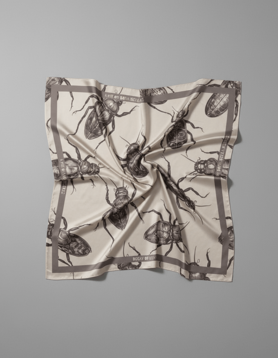 DECAY by Riffhaus - Silk Scarf Bugs - Sofia Isella Riff
