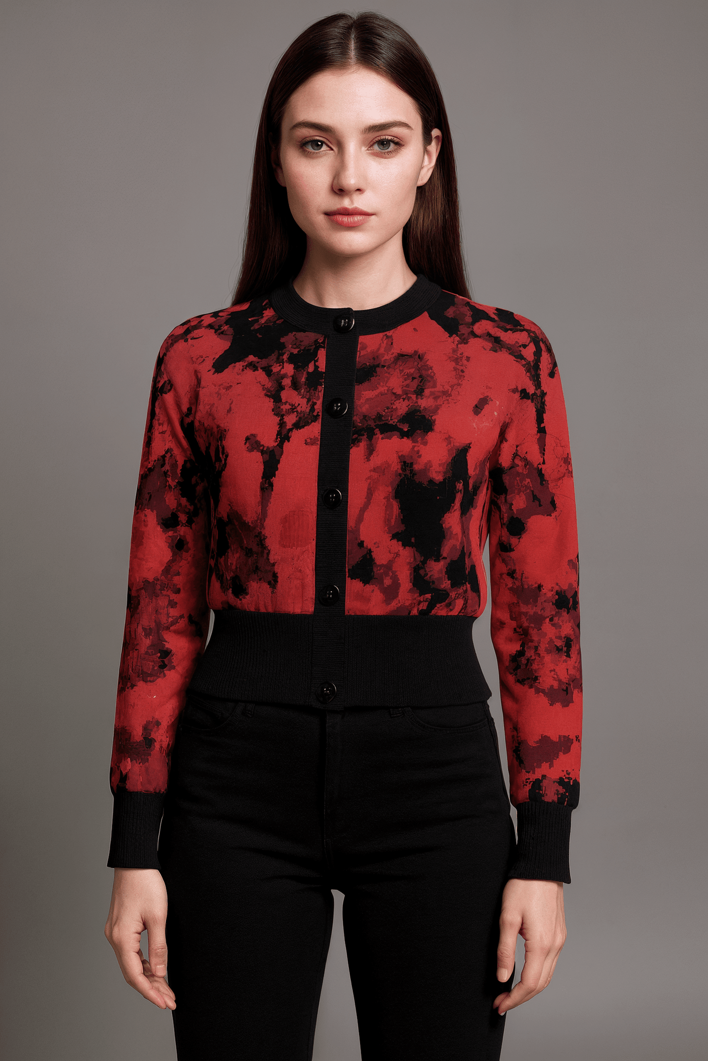 PULSE by Riffhaus - Women's Cropped Cardigan - Florence + The Machine Riff