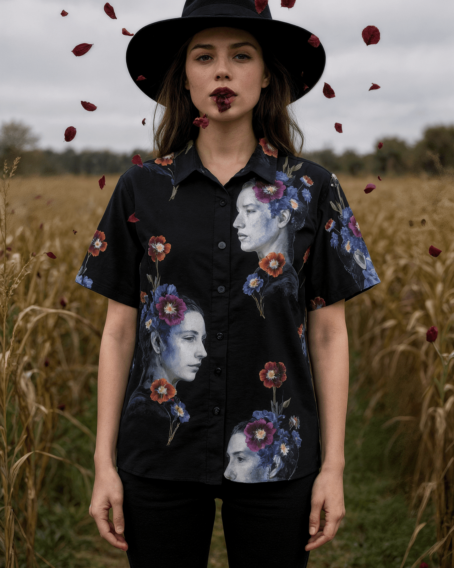REBIRTH by Riffhaus - Women's Cotton Shirt - Florence + The Machine Riff
