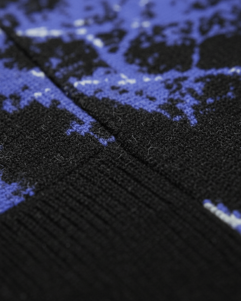 MIDNIGHT by Riffhaus - Knitted crew neck sweater - Aurora Frozen Riff