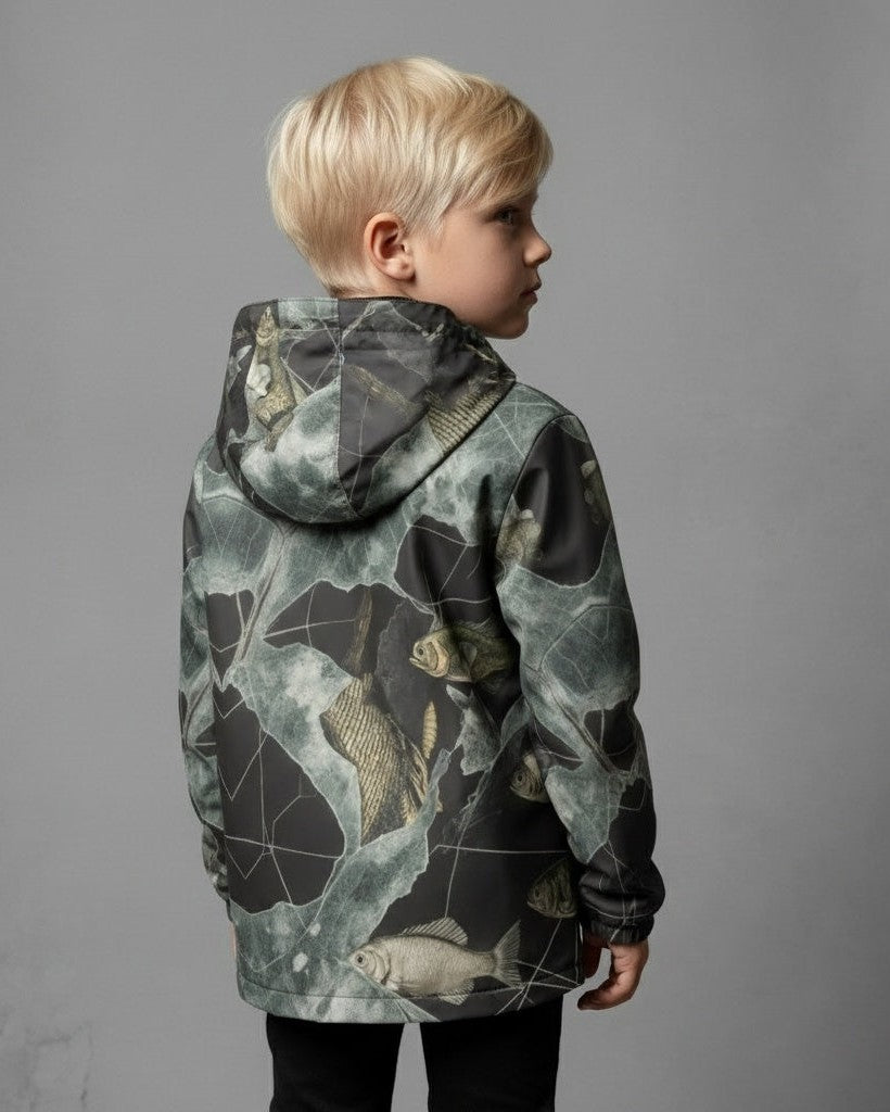 LAST TINY FISH by Riffhaus - Children's Waterproof And Windproof Jacket - Aurora Frozen Riff