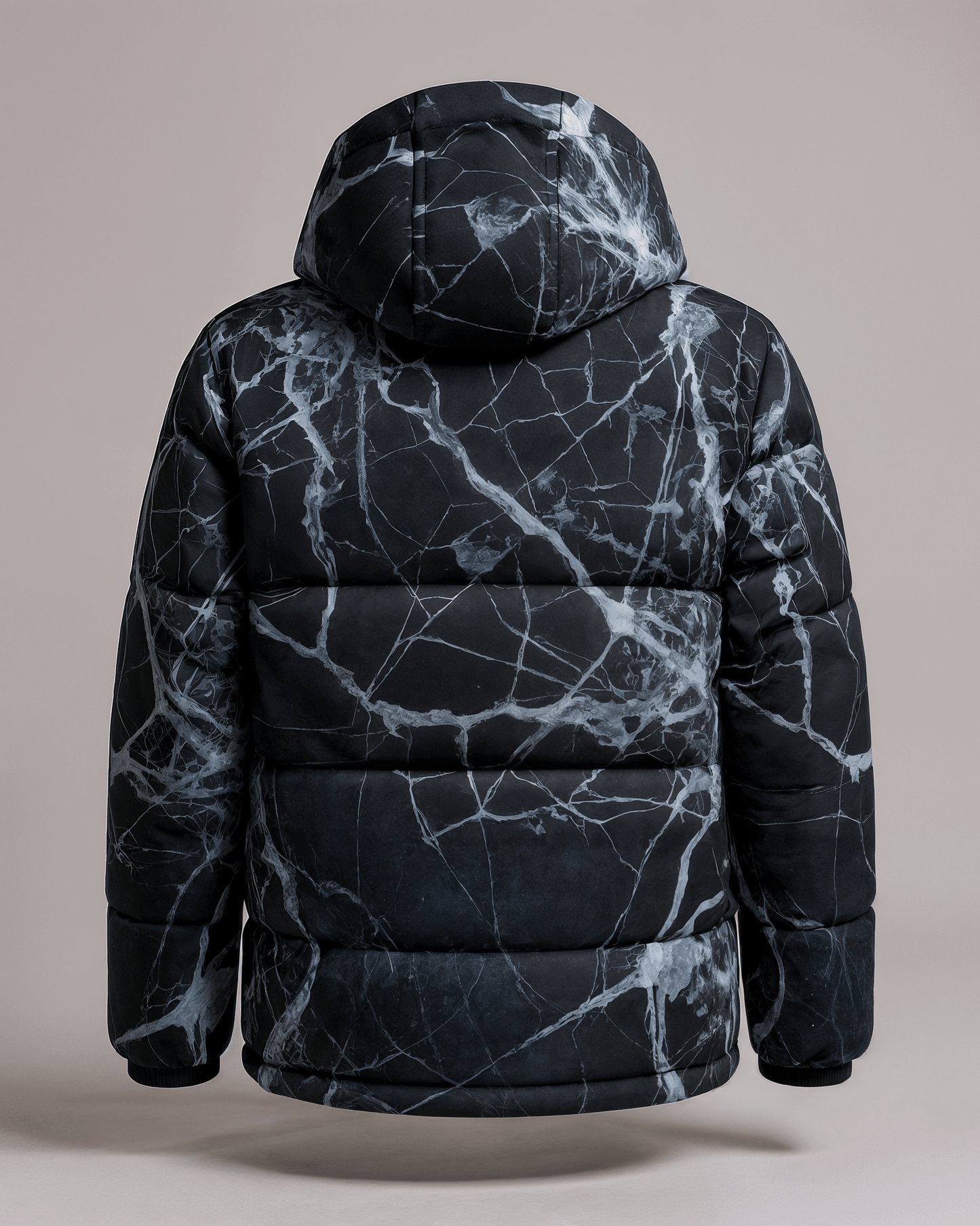 SHATTERED by Riffhaus - Unisex Down Jacket - Aurora Frozen Riff