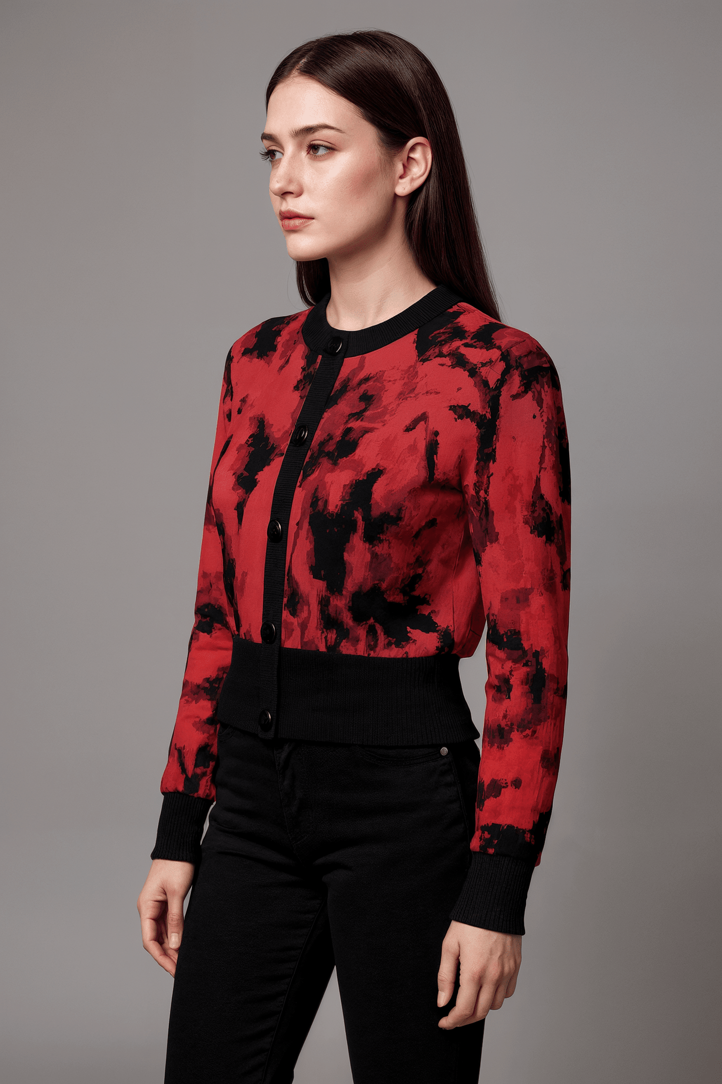 PULSE by Riffhaus - Women's Cropped Cardigan - Florence + The Machine Riff