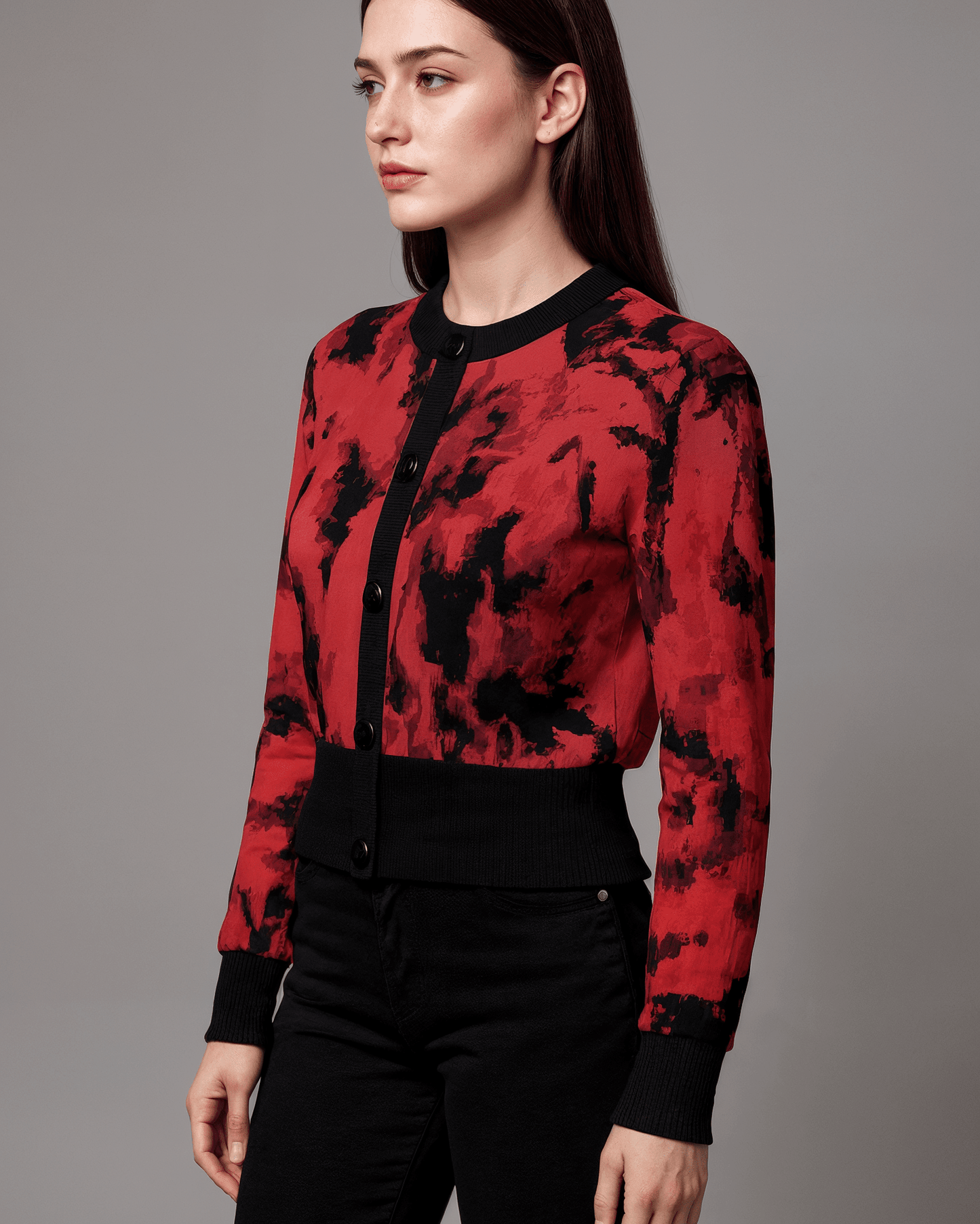 PULSE by Riffhaus - Women's Cropped Cardigan - Florence + The Machine Riff