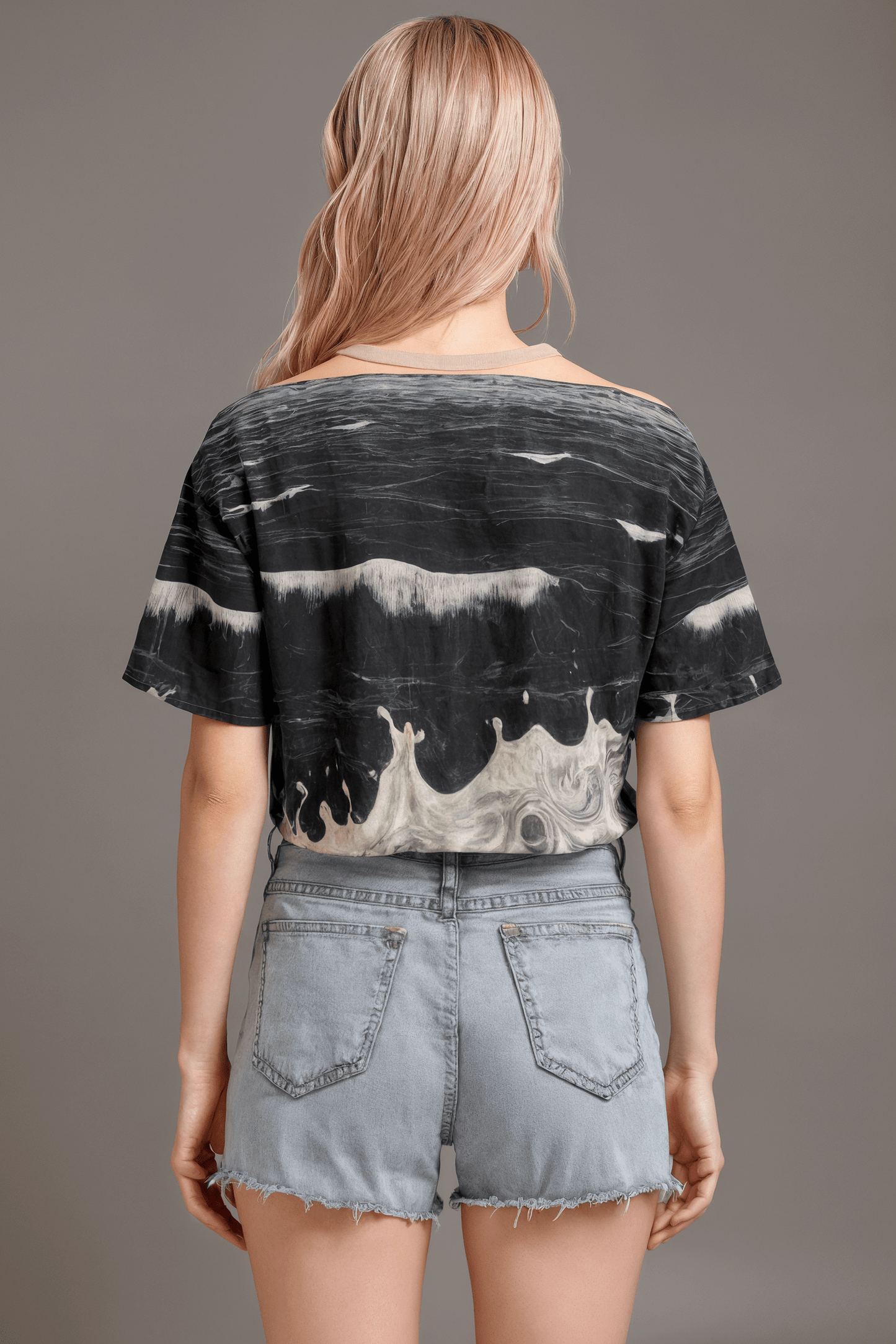Riffhaus Women's Cropped T-shirt - Waves Japanese Breakfast Melancholy Riff