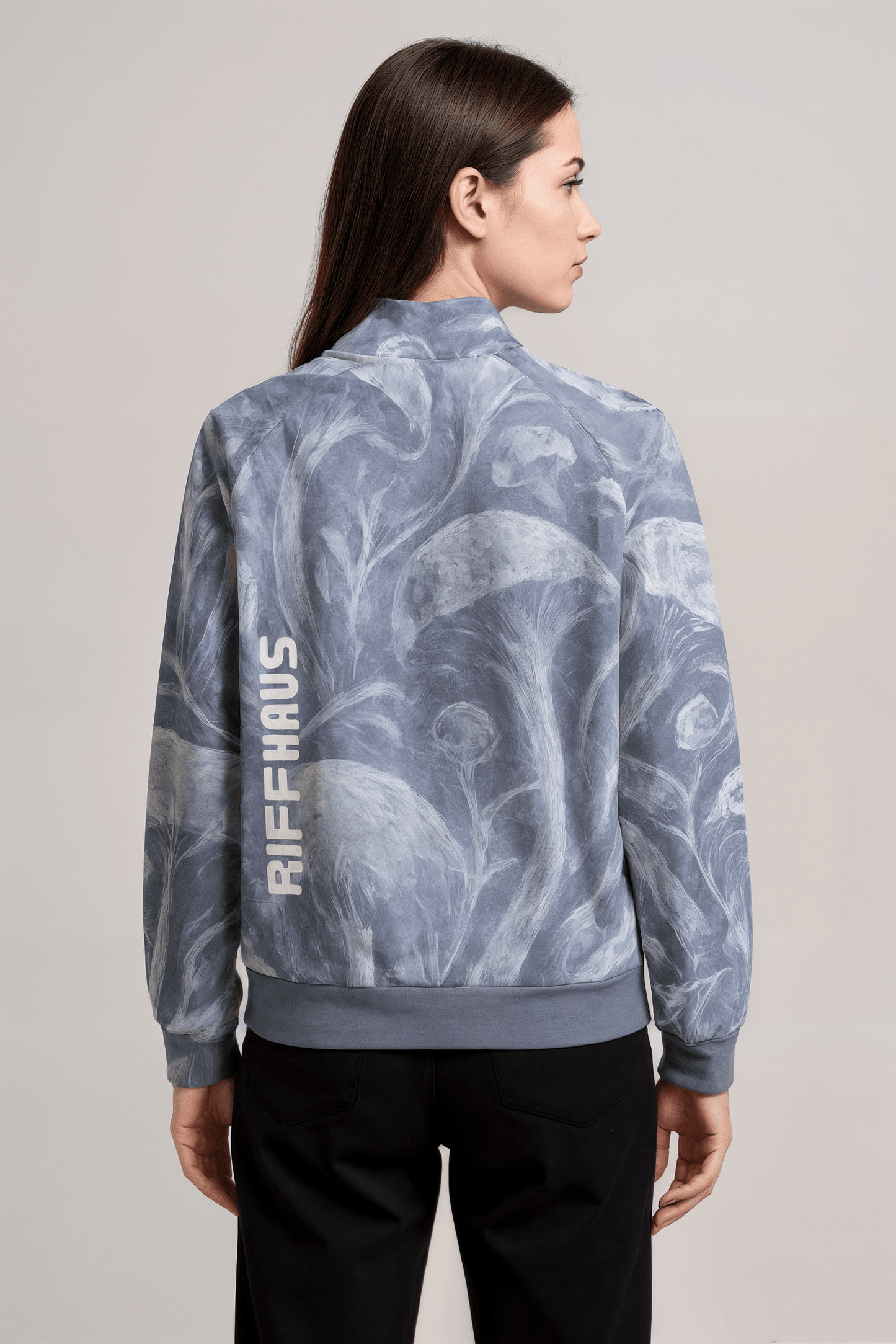 GHOST FORGE by Riffhaus - Heavy Cotton Collar Jacket With Raglan Sleeve - Sofia Isella Riff