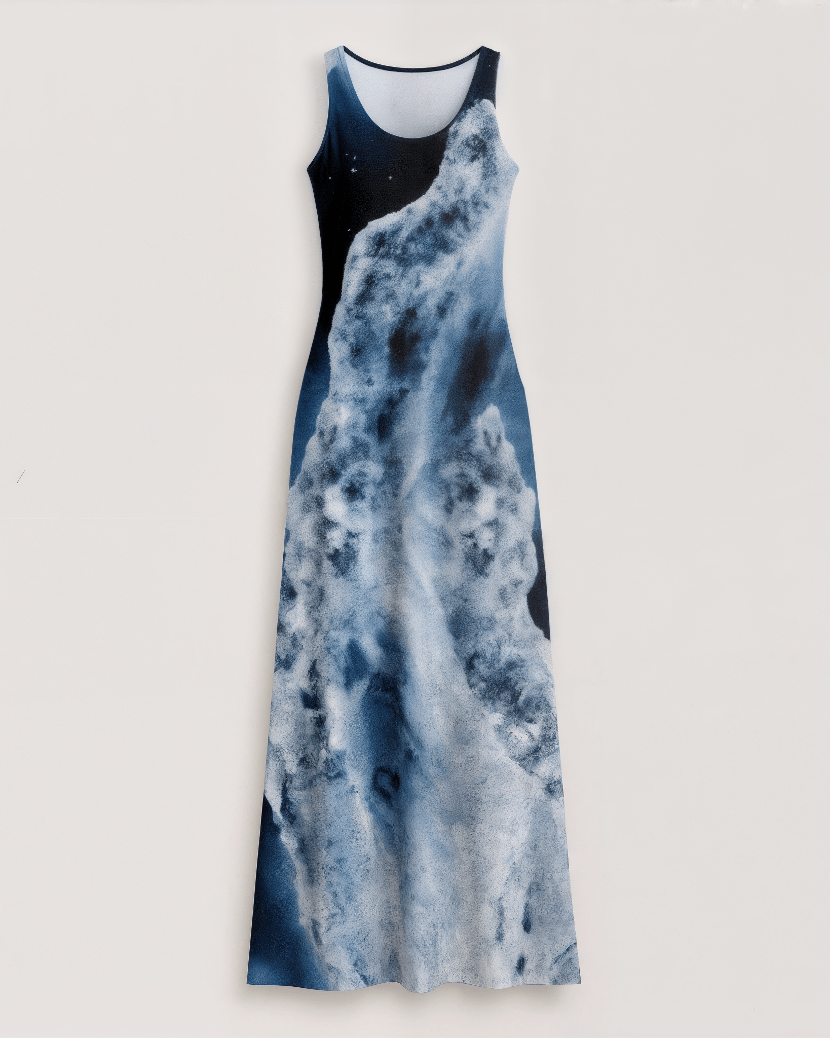 HOPE by Riffhaus - Women's Vest Dress | Length To Ankle - Aurora Frozen Riff