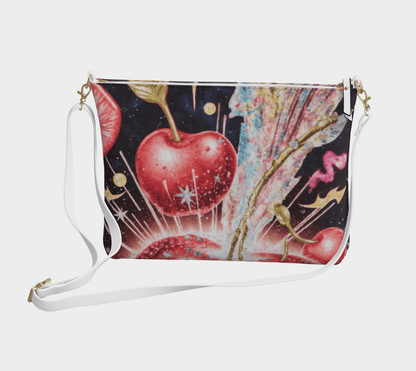 CHERRY BOMB by Riffhaus -Crossbody Purse - Vegan (Kesha Period Riff)