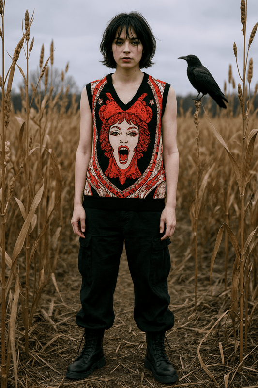 SCREAM by Riffhaus - Knit V-Neck Vest - Florence + The Machine Riff