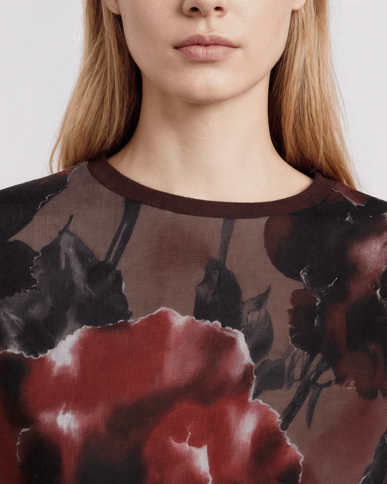 CRIMSON Mourning Crop by Riffhaus - Cropped Cotton T-shirt - Florence + The Machine Riff