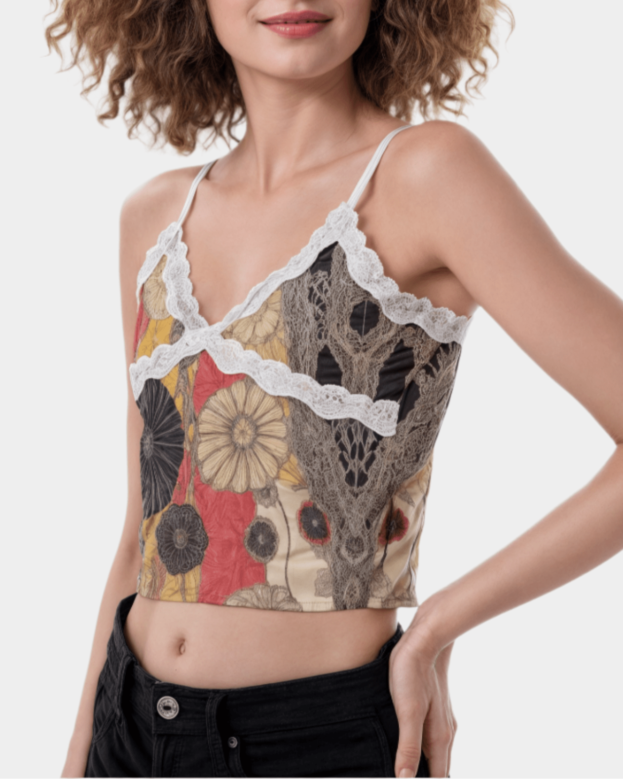 Lace Camisole - Flowers