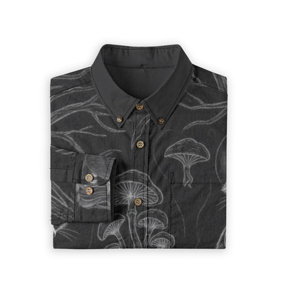 PRAYER by Riffhaus - Casual Lapel Long Sleeve Cotton Shirt - Riff on Rosalía's Berghain