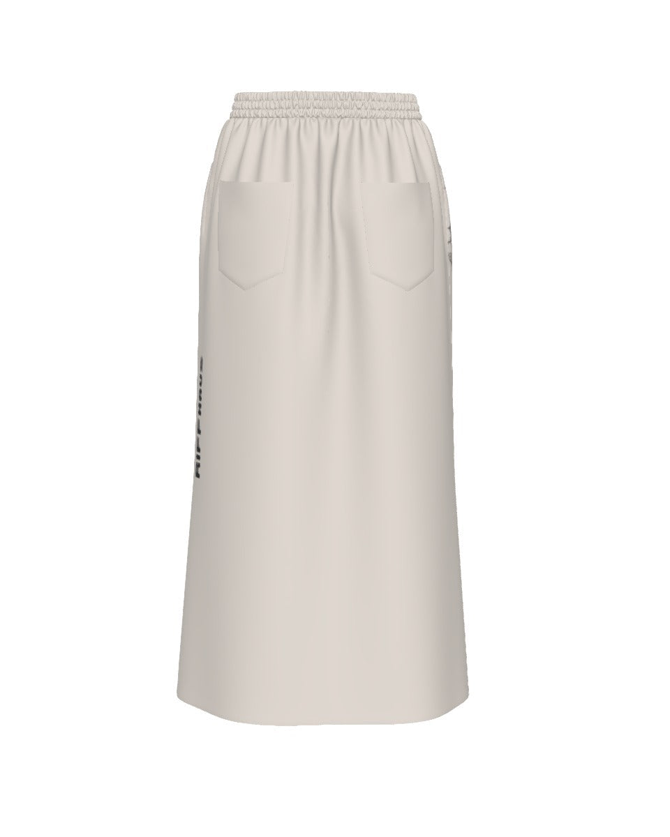 MOTHER MARIONETTE by Riffhaus - Women's Front Mid-slit Skirt - Sofia Isella Riff