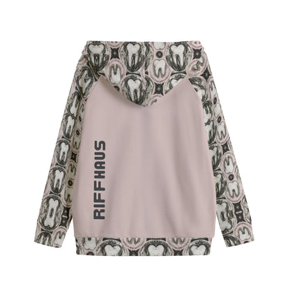GUMDROP GRAVEYARD by Riffhaus - Kid's Zip Up Raglan Sleeve Hoodie - Sofia Isella Riff