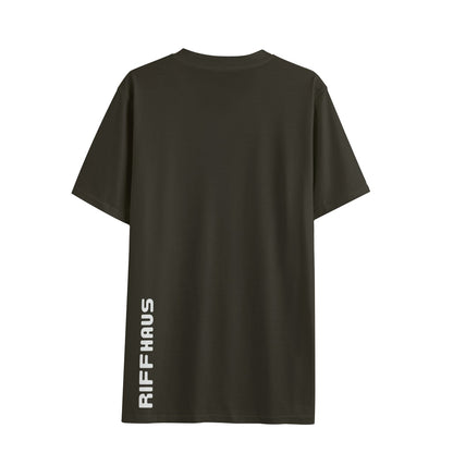 Riff Haus Eco-Friendly Men's V-Neck Galaxy Print T-Shirt, rPET Fabric, Relaxed Fit