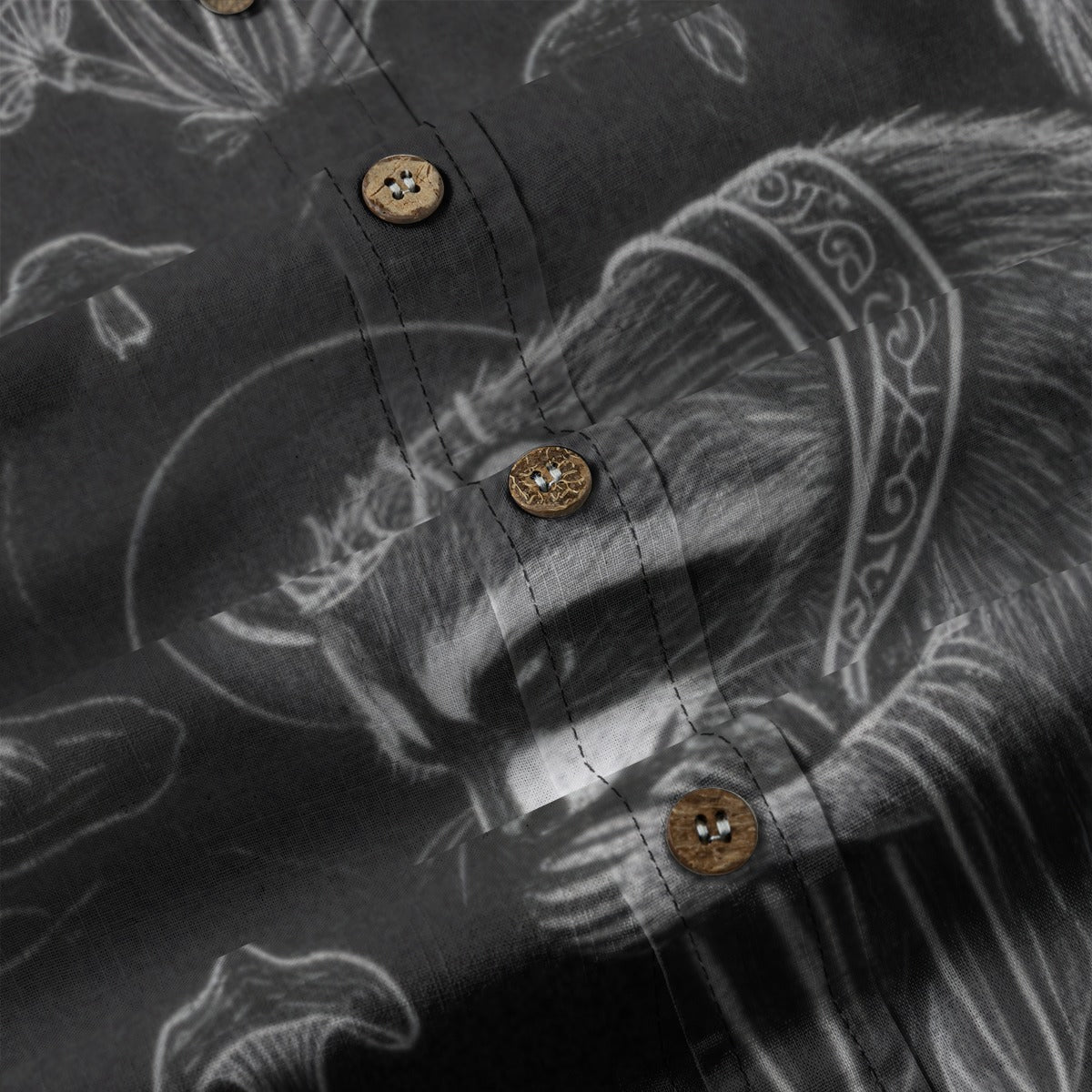 PRAYER by Riffhaus - Casual Lapel Long Sleeve Cotton Shirt - Riff on Rosalía's Berghain