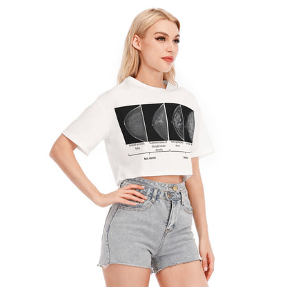 MAMMOGRAM by Riffhaus - Women's Cropped Cotton T-Shirt -#PERIOD 25R11