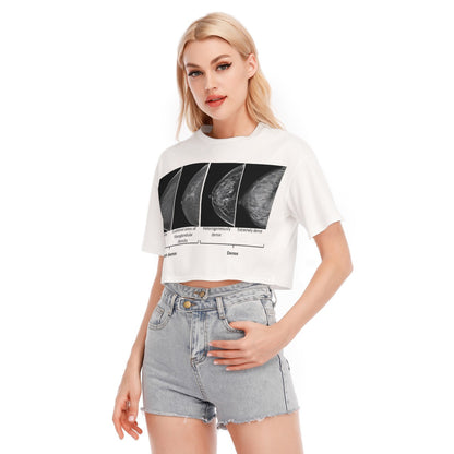 MAMMOGRAM by Riffhaus - Women's Cropped Cotton T-Shirt -#PERIOD 25R11