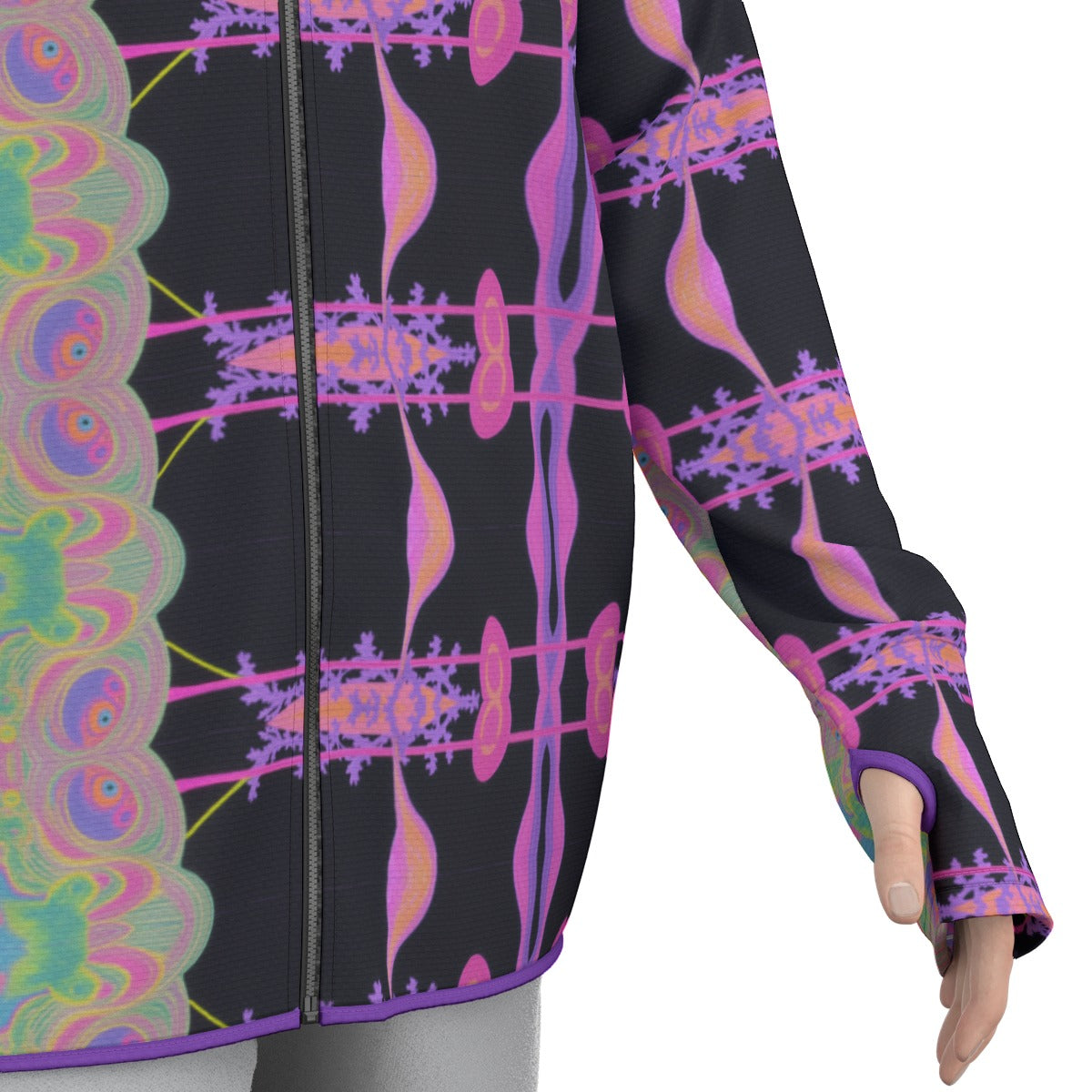 Riff Haus Men's Protection Jacket with Thumb Holes & Anti-UV50+ for Festival Season