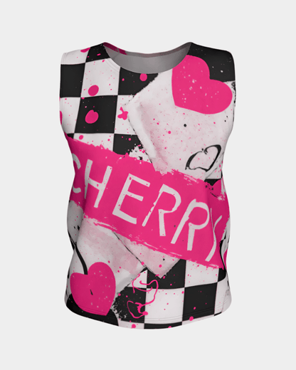 CHERRY CHECK MATE by Riffhaus - Loose Tank Top - Kesha Period Riff