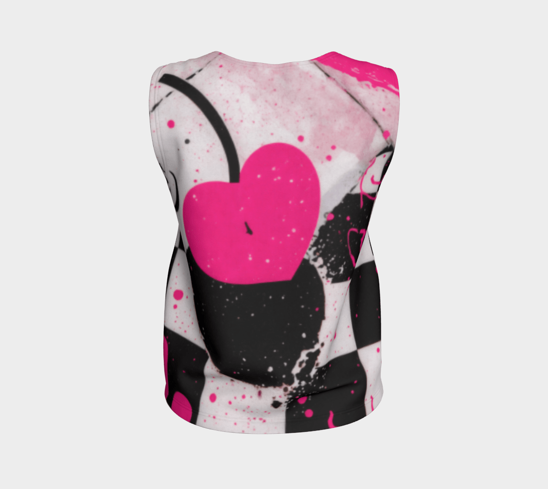 CHERRY CHECK MATE by Riffhaus - Loose Tank Top - Kesha Period Riff