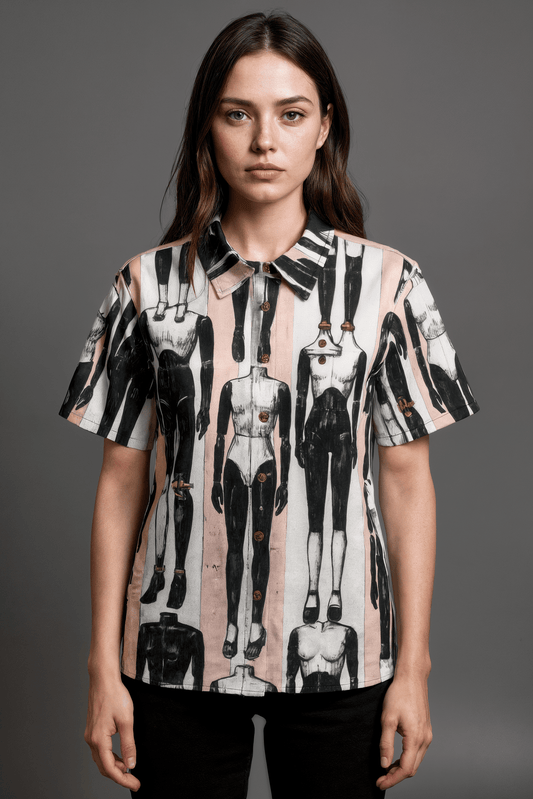 SCREWED by Riffhaus - Women's Cotton Shirt - Sofia Isella Riff